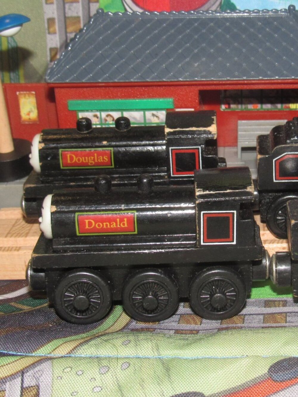 Thomas Wooden Railway Train Track Engine Donald and Douglas